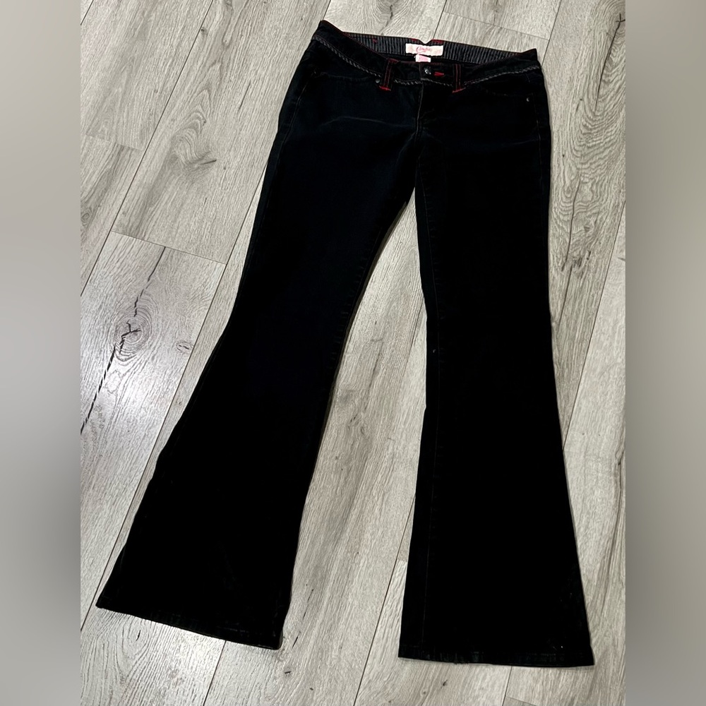 Black Corduroy Candies Size 5 flare pants